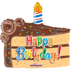 18" SP PR Birthday Slice of Cake