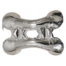 Small Balloon Base Silver (for 17" to 24")
