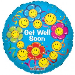 18" SP: SV Get Well Smiling Flowers