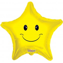 18" SP: Smily Face Star