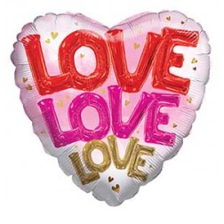 18" PR Love Love Love - Single Pack