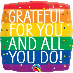 18" Square Grateful For You & All You Do
