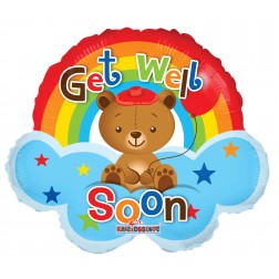 14" GET WELL RAINBOW MINI SHAPE