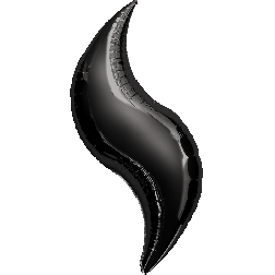 Flat: MiniShape Black Curve 28"