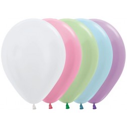 05" Satin Assortment Round (50pcs)  (Air Only)