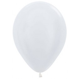 05" Satin White Round (50pcs)  (Air Only)