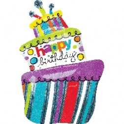 SuperShape Funky Birthday Cake