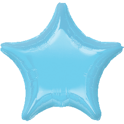 19" Iridescent Pearl Lite Blue Decorator Star