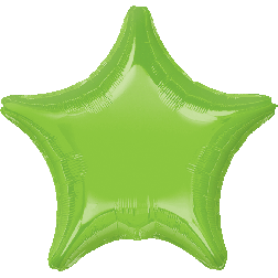 19" Iridescent Lime Green Decorator Star