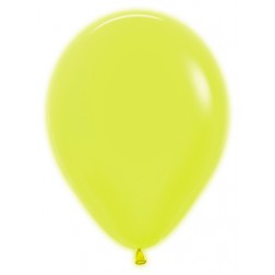11" Neon Yellow Round (50pcs)