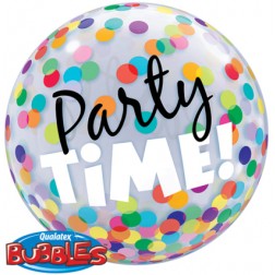 Bubble 22" Party Time! Colourful Dots 