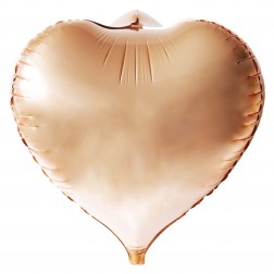 18" 3D Heart Rose Gold