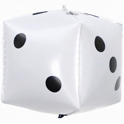 22" 3D Casino Dice White Balloon