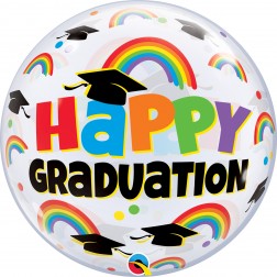 Bubble 22" Graduation Caps & Rainbows