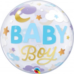 Bubble: 22" Baby Boy Sweet Dreams