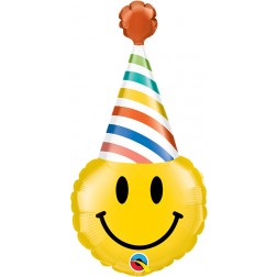 14" Smile Face Party Hat