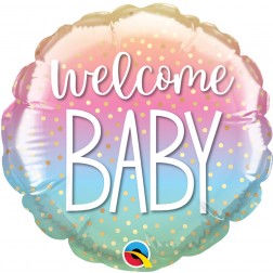4" WELCOME BABY CONFETTI DOTS