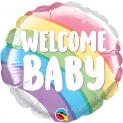 4" WELCOME BABY RAINBOW