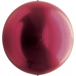 20" Metallic Wine Red Balloon Ball