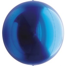 24" Metallic Blue Balloon Ball