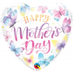 18" Mother's Day Watercolor Btrfls (pkgd)