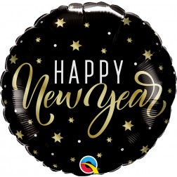 18" New Year Gold Stars (pkgd)