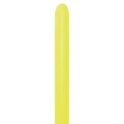 260 Neon Yellow (50pcs)  (AIR ONLY) Sempertex Balloons