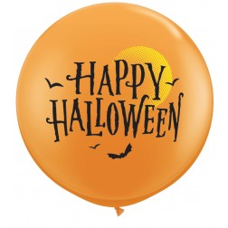 3ft Halloween Moon & Bats (02ct)