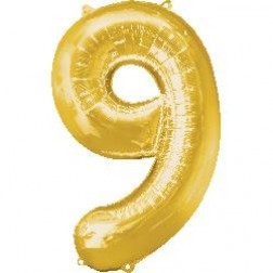 Anagram MiniShape Number "9" Gold