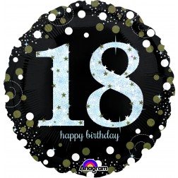 Standard Holographic Sparkling Birthday 18