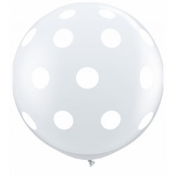 3ft Big Polka Dots-A-Round Diamond Clear 02Ct