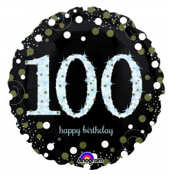 Standard Holographic Sparkling Birthday 100