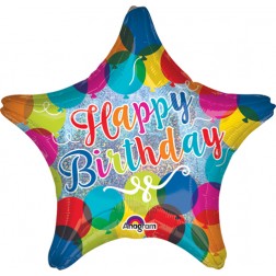 Standard Holographic HBD Sparkle Balloons