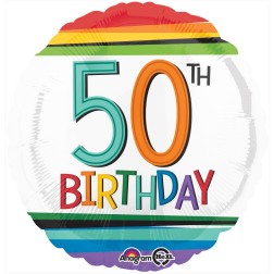Standard Rainbow Birthday 50