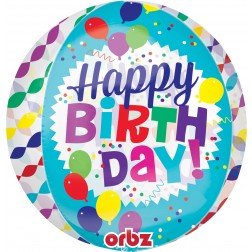 Orbz Happy Birthday Streamer Burst
