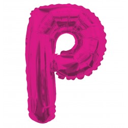 AirFilled: 14" LETTER P HOT PINK