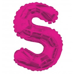 AirFilled: 14" LETTER S HOT PINK