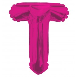AirFilled: 14" LETTER T HOT PINK