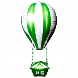 26" Hot Air Balloon Green
