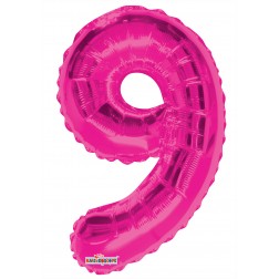 AirFilled: 14" NUMBER 9 HOT PINK