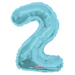 AirFilled: 14" NUMBER 2 LIGHT BLUE