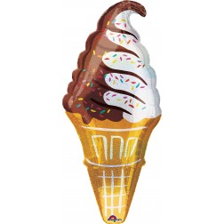 SuperShape Holographic Ice Cream Cone
