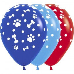 11" Paw Prints Boy Assortment (50pcs)