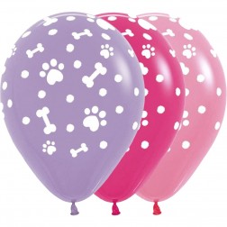 11" Paw Prints Girl Assortment (50pcs)
