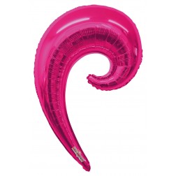 36" Kurly Wave Silver Magenta