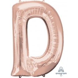 Anagram SuperShape Letter "D" Rose Gold