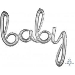 Script Phrase "Baby" Silver