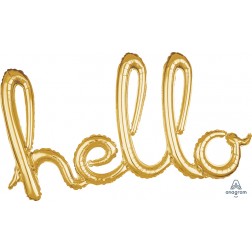 Script Phrase "Hello" Gold