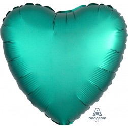 Standard Satin Luxe Jade Heart  (Flat)