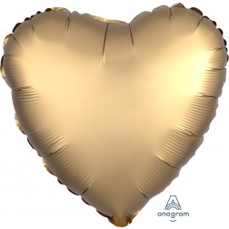 Standard Satin Luxe Gold Heart